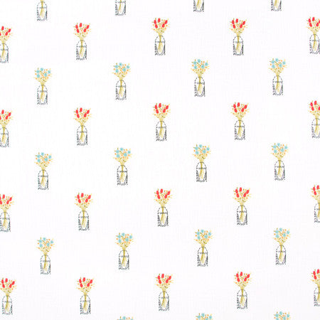 Pot Of Love Spring by Carole Fabric Geranium 75% Viscose, 25% Linen India N/A </p><p>Repeat: 9 3/8" V, 8 1/2" H 51" - Fabric Carolina -