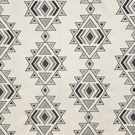 Bold Statement Charcoal by Carole Fabric Earth & Stone Base: 76% Polyester, 16% Viscose, 8% Linen. Embr: 71% Viscose, 29% Polyester India 25,000 WYZENBEEK DOUBLE RUBS 15 3/8" V, 25 1/2" H 51"  - Fabric Carolina -