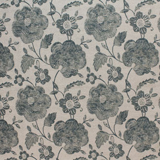 Worn Path Sea Mist by Carole Designer Fabric Indigo Afterglow 100% POLYESTER-SOFTENED INDIA N/A 13 1/2" V, 13" H 55" - Swanky Fabrics -