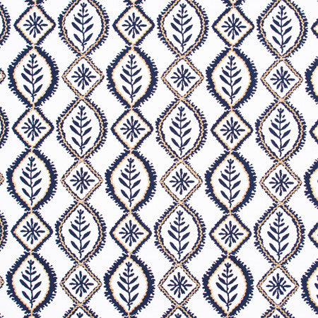 Pride & Joy Admiral by Carole Fabric Bluebird 93% Cotton, 7% Viscose India N/A 9 1/4" V, 9" H 50"  - Fabric Carolina -