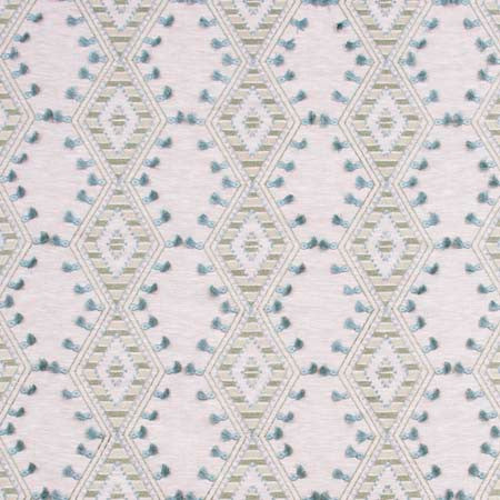 World Travels Greenery by Carole Designer Fabric Pink Jade 71% Polyester, 29% Cotton India 6 1/4" V, 6 1/2" H 52" - Swanky Fabrics -