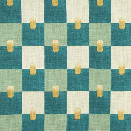 Field Report Teal by Carole Fabric Serene Green 97% Cotton, 3% Linen 20,000 Wyzenbeek Double Rubs 5 3/4" V, 5 1/2" H 56" - Fabric Carolina -