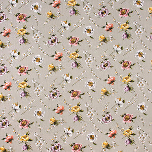 Flower Shop Heather Grey by Carole Fabric