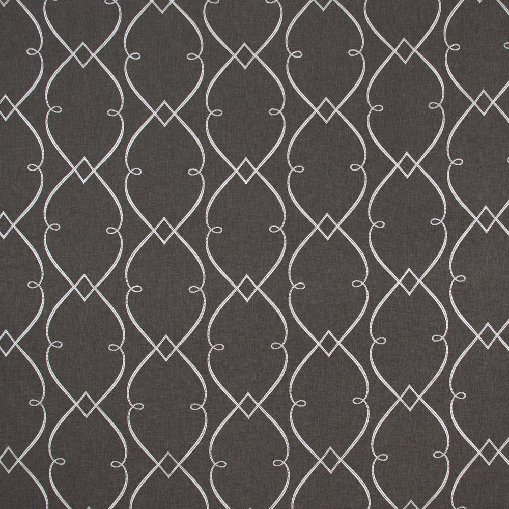 Lemonade Stand Charcoal by Carole Fabric For The Window 55% Polyester, 28% Cotton, 9% Linen, 8% Viscose India N/A Horizontal: 1275 and Vertical: 925 51 - Fabric Carolina -