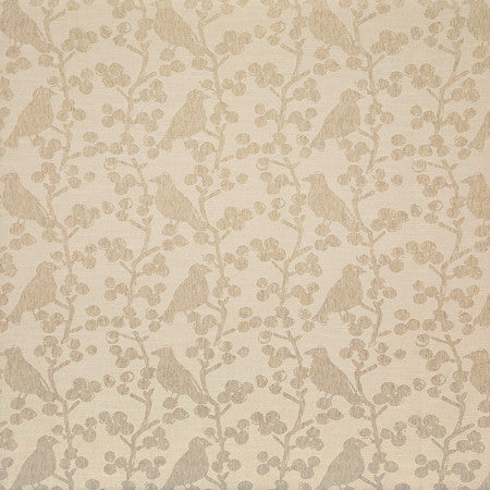 Resting Bird Linen by Carole Designer Fabric Manchester 91% Polyester, 5% Cotton, 4% Linen India 16" V, 13 1/2" H 54"" - Swanky Fabrics -