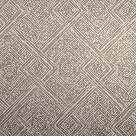 Tile Walk Sterling by Carole Fabric Well-Traveled 80% Cotton, 20% Linen-SSR Pakistan 12,000 Wyzenbeek Double Rubs 27" V, 13 1/2" H 54"  - Fabric Carolina -
