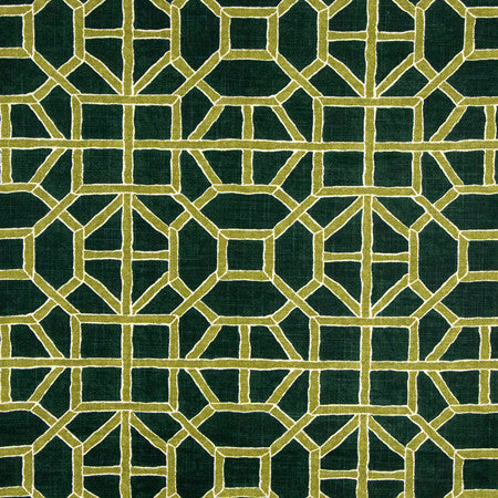 Gate House Rosemary by Carole Fabric Serene Green 75% Cotton, 25% Linen-Soil Repellent 9,000 Wyzenbeek Double Rubs 12 1/2" V, 13 3/4" H 55" - Fabric Carolina -