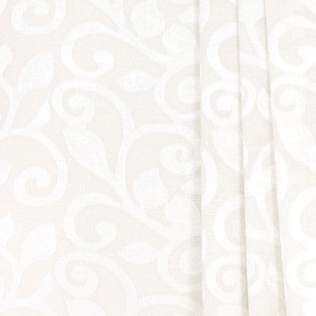 Scroll Away Ivory by Carole Fabric Sheer Marvel 90% Polyester, 10% Linen CHINA N/A </p><p>Repeat: 20 7/8" V, 14 3/4" H 118" - Fabric Carolina -