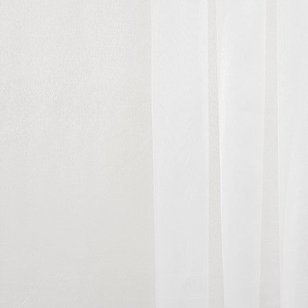 Holding On White by Carole Designer Fabric Sheer Basics III 100% Polyester Turkey None 130" - Swanky Fabrics -