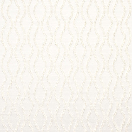 Walk Together Off White by Carole Fabric Radiance 100% Polyester India  4 3/4" V, 4 1/2" H 54"  - Fabric Carolina -