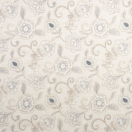 Spring Garden Linen by Carole Designer Fabric From The Heart 55% Linen, 45% Rayon China 17 1/2" V, 17 1/4" H 52" - Swanky Fabrics -