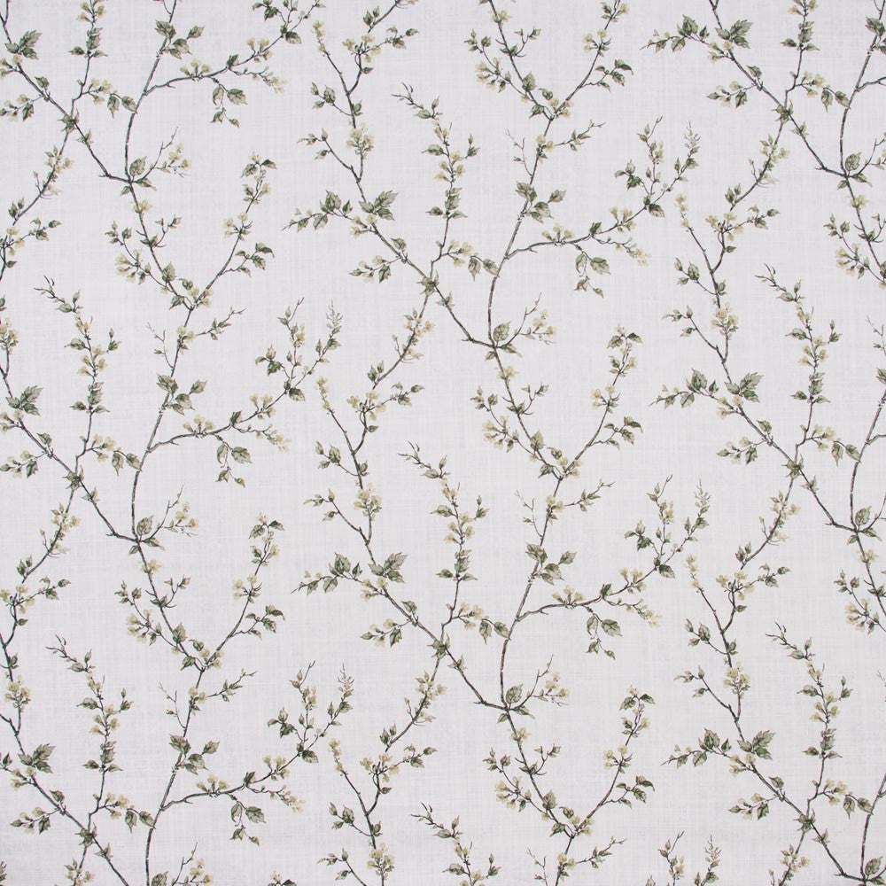 Budding Vine Moonlight by Carole Fabric Onyx & Ivory 90% Cotton, 10% Linen Pakistan Passes 15,000 Double Rubs Wyzenbeek Horizontal: 18 and Vertical: 18 58 - Fabric Carolina -