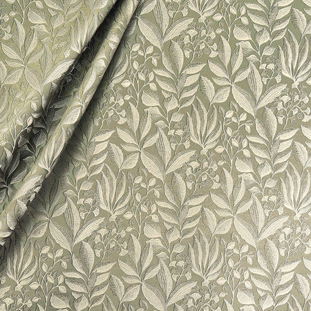 Dance With Me Sage by Carole Designer Fabric Fearless 67% Polyester, 33% Cotton India 13 1/4" V, 18" H 55" - Swanky Fabrics -