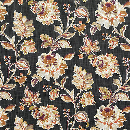 Invitation Only Tobacco by Carole Fabric Dawn & Dusk 54% Cotton, 26% Recycled Polyester, 20% Polyester China  24 1/4" V, 13 1/2" H HD 54"  - Fabric Carolina -