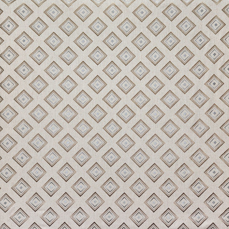 Precious Jewel Taupe by Carole Designer Fabric Neutral Ground 50% Polyester, 40% Cotton, 10% Linen China 5 3/4" V, 5 1/2" H 52 1/4"" - Swanky Fabrics -