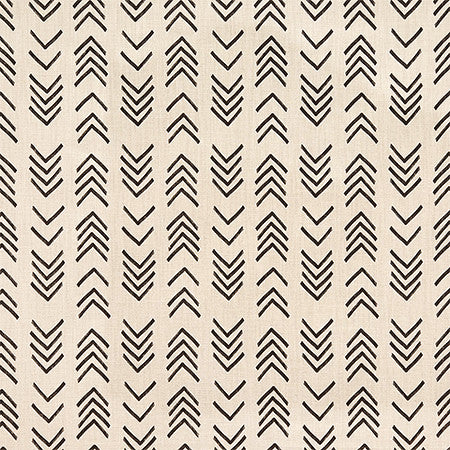 The Right Trail Black by Carole Fabric Hidden Treasure 85% Cotton, 15% Linen Pakistan  13 1/2" V, 6 3/4" H 54"  - Fabric Carolina -