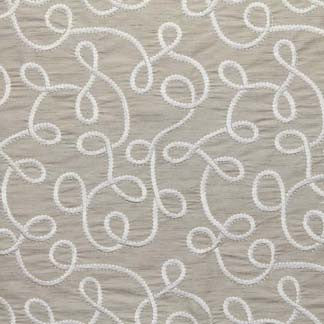 Foot Loose Stone by Carole Fabric Creme De La Creme 50% POLYESTER, 50% VISCOSE RAYON INDIA N/A </p><p>Repeat: 15"V, 12 3/4"H 51" - Fabric Carolina -