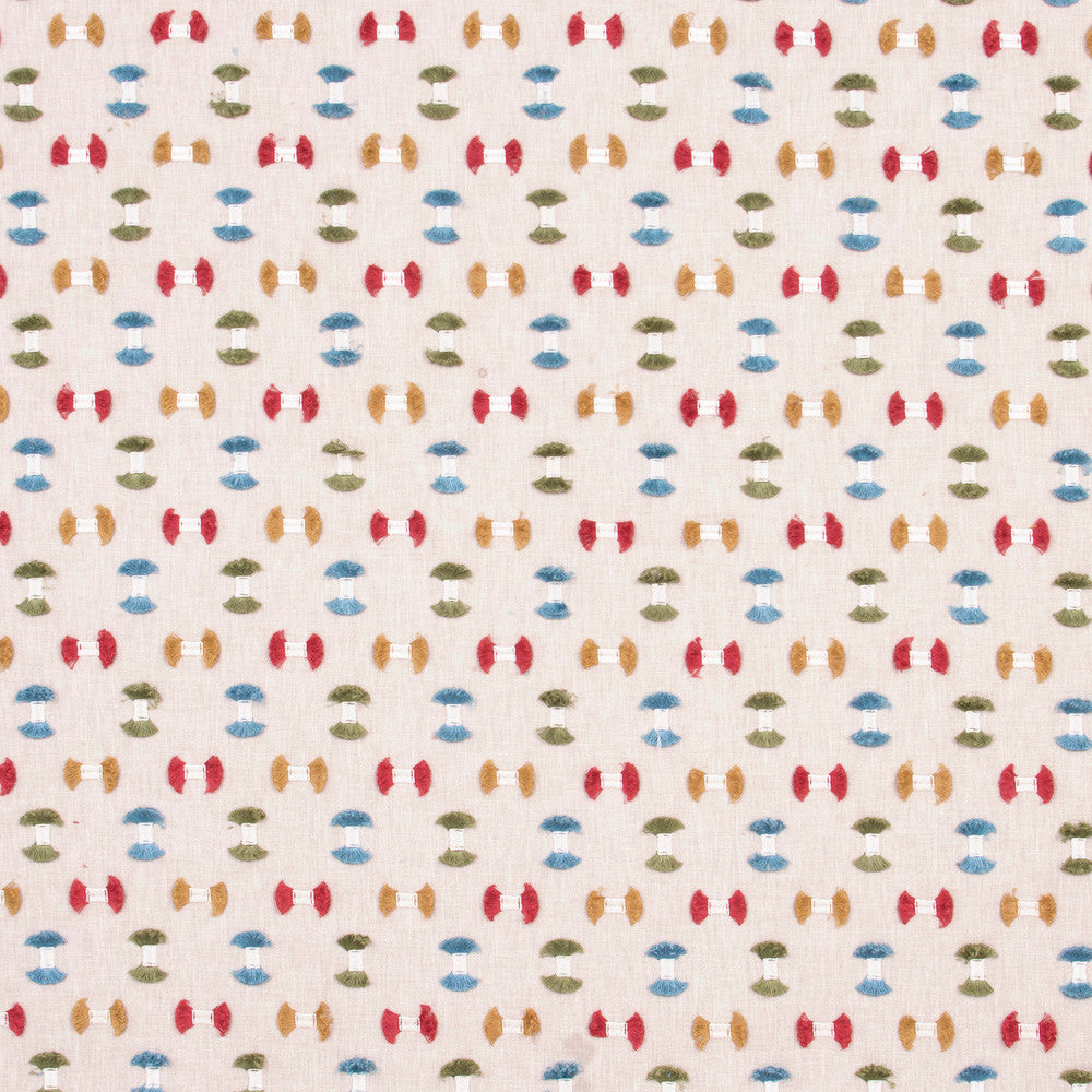 Pick A Bow Confetti by Carole Fabric Azalea 50% Polyester, 50% Cotton India Passes 25,000 Double Rubs Wyzenbeek Horizontal: 6.25 and Vertical: 5.25 52 - Fabric Carolina -