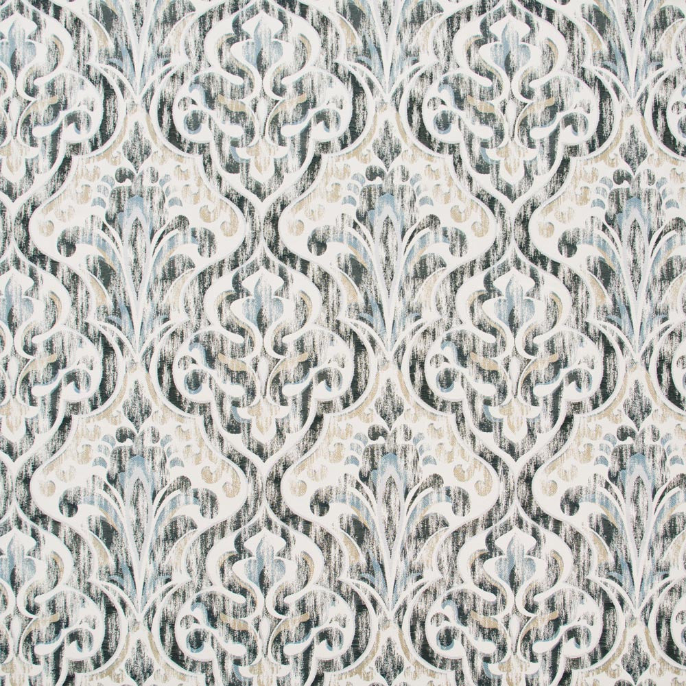 Grants Pass Marble by Carole Fabric Onyx & Ivory 100% Polyester China Passes 20,000 Double Rubs Wyzenbeek Horizontal: 1475 and Vertical: 15 57 - Fabric Carolina -