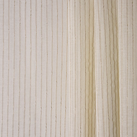 Inches Away Beige by Carole Fabric Sheer Philosophy 100% Polyester Turkey  4" V, 3" H 118"  - Fabric Carolina -