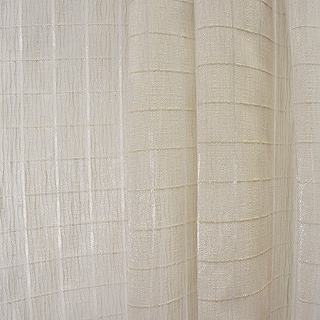 Square One Dune by Carole Designer Fabric Sheer Luxury 66% Cotton, 34% Polyester INDIA N/A 1 1/4" V, 1 3/8" H 116" - Swanky Fabrics -