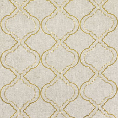 Opening Ceremony Dijon by Carole Fabric Evergreen 50% Polyester, 25% Viscose, 17% Cotton, 8% Linen India N/A 9 1/4" V, 10 3/4" H 53"  - Fabric Carolina -