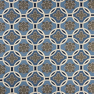 Sorcerers Eye Indigo by Carole Fabric Ever After 100% Cotton Brazil Passes 30,000 Double Rubs Wyzenbeek Horizontal: 6" and Vertical: 6" V 62" - Fabric Carolina -
