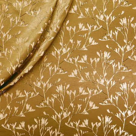 A Million Bucks Ochre by Carole Designer Fabric Fearless 67% Polyester, 33% Cotton India 18 1/8" V, 18 1/2" H 55" - Swanky Fabrics -