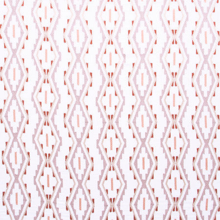 Parting Class Rose Quartz by Carole Fabric Azalea 51% Linen, 49% Cotton India N/A Horizontal: 8 1/2" and Vertical: 6" V 50" - Fabric Carolina -
