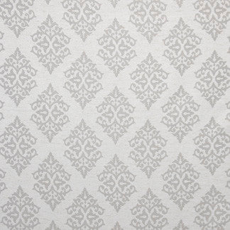 Spinster Silver by Carole Fabric New Classic 100% Polyester China N/A </p><p>Repeat: 7 1/2" V, 7 1/2" H HD 56" - Fabric Carolina -