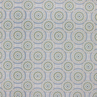 Headline Event Marine by Carole Designer Fabric Color Play 100% Cotton India 9" V, 9" H 54" - Swanky Fabrics -