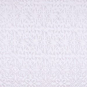 Hidden Hearts Snow by Carole Fabric
