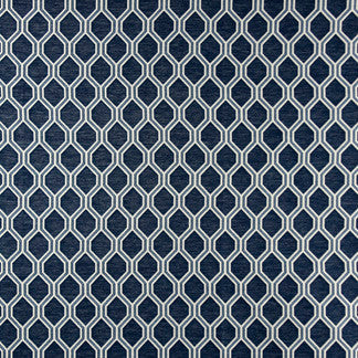 Save Face Lapis by Carole Designer Fabric New Classic 65% Polyester, 35% Cotton Turkey Passes 30,000 Double Rubs Wyzenbeek Horizontal: 2 3/8" and Vertical: 3 1/4" V 55" - Swanky Fabrics -