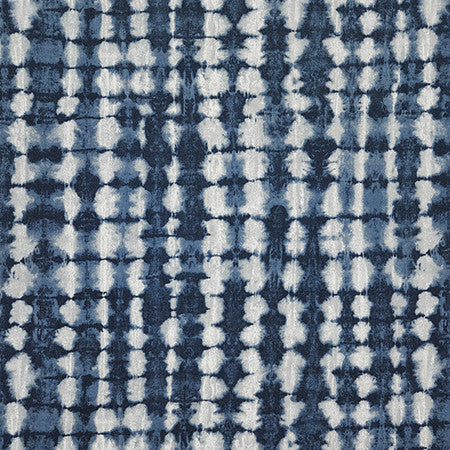 Back To It Indigo by Carole Fabric Dawn & Dusk 100% Cotton China 50,000 WYZENBEEK DOUBLE RUBS 24 1/2" V, 27 1/2" H 54"  - Fabric Carolina -