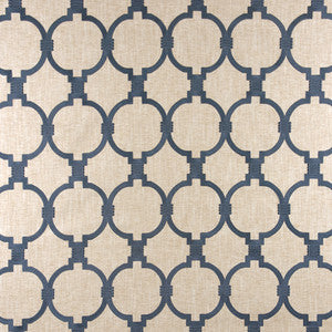 Bridges Connect Prussian by Carole Fabric