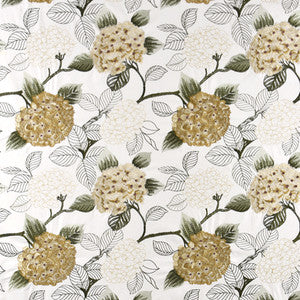 Hydrangea Park Golden by Carole Fabric
