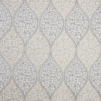 Gilded Mask Pewter by Carole Fabric Alabaster Allure 59% Viscose, 30% Linen, 11% Polyester India N/A </p><p>Repeat: 13 3/4" V, 6 5/8" H 54" - Fabric Carolina -