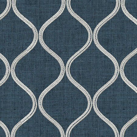 Raise A Glass Marine by Carole Fabric Well Suited Base: 100% Polyester Embr: 80% Rayon, 20% Polyester 51,000 Wyzenbeek Double Rubs 6 1/8" V, 5 1/4" H 52 1/2*" - Fabric Carolina -