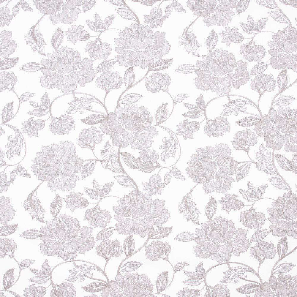 Easy Summer Grey by Carole Fabric White Smoke 100% Polyester India N/A Horizontal: 17 and Vertical: 18.5 51.5 - Fabric Carolina -