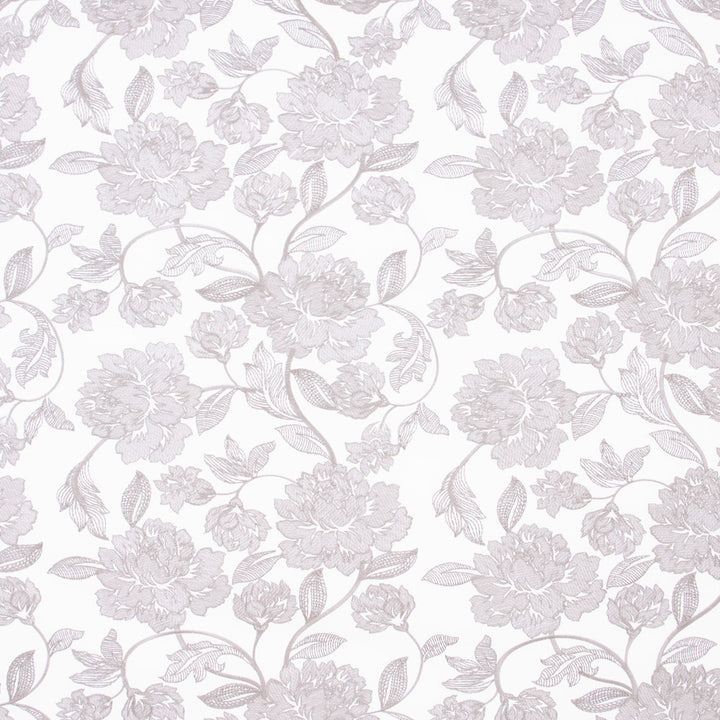 Easy Summer Grey by Carole Fabric White Smoke 100% Polyester India N/A Horizontal: 17 and Vertical: 18.5 51.5 - Fabric Carolina -