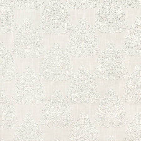 On My Mind Ivory by Carole Designer Fabric Hidden Treasure 36% Polyester, 26% Cotton, 22% Viscose, 16% Linen China 11 3/4" V, 6 1/4" H HD 53" - Swanky Fabrics -