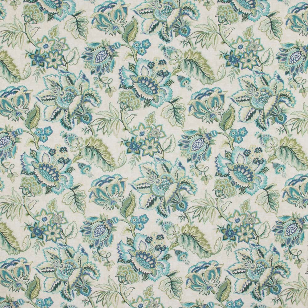 Private Balcony Seafoam by Carole Fabric Fountain Gate 100% Cotton-Soil Repellent Pakistan Passes 50,000 Double Rubs Wyzenbeek Horizontal: 27 and Vertical: 27 54 - Fabric Carolina -