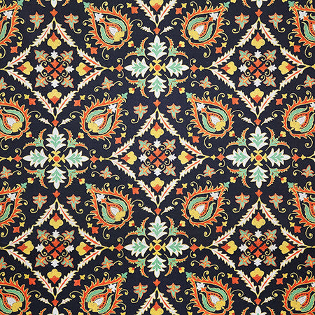 Faux Show Gemstone by Carole Fabric First Impressions 100% Cotton India  25 1/4" V, 13 1/2" H HD 54"  - Fabric Carolina -