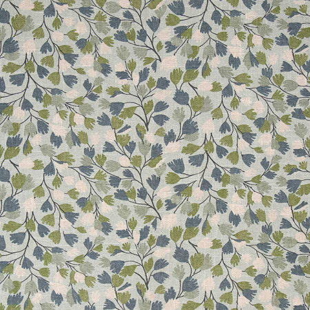 Instant Charm Herbal by Carole Fabric English Garden 55% Linen, 45% Rayon-Stain Repellent 12,000 WyzenbeeK Double Rubs 12 1/4" V, 27 1/2" H 55" - Fabric Carolina -