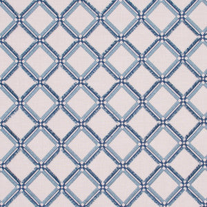 Diamonds Within Cerulean by Carole Fabric