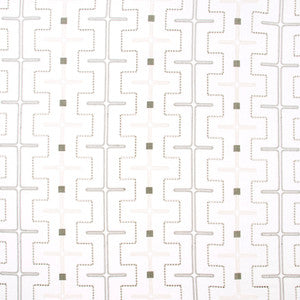 Maze Away White by Carole Fabric