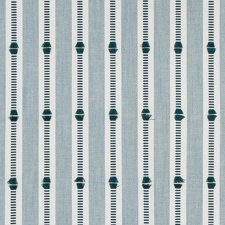 Homework Aegean by Carole Designer Fabric Making Waves 82% Cotton, 18% Polyester N/A 3 7/8" V, 2" H 54" - Swanky Fabrics -