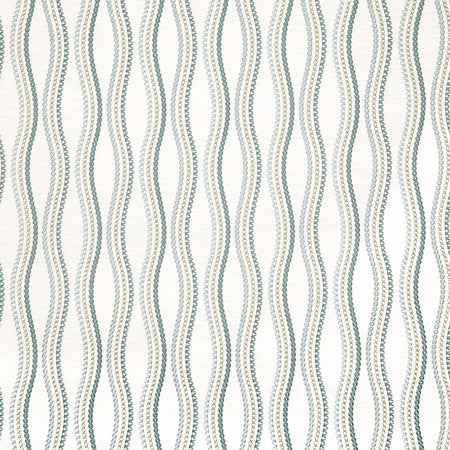 Cross The Line Agave by Carole Fabric Misty Glen Base: 72% Polyester, 28% Cotton Embr: 100% Viscose India  9 1/2" V, 4 3/4" H 52""  - Fabric Carolina -