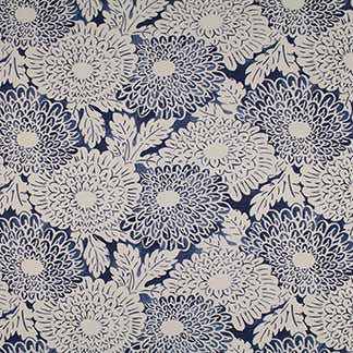 Haymitch Indigo by Carole Fabric Rhythm & Blues 100% Cotton Usa Passes 15,000 Double Rubs Wyzenbeek Horizontal: 13 1/2" and Vertical: 12 1/2"V 54" - Fabric Carolina -
