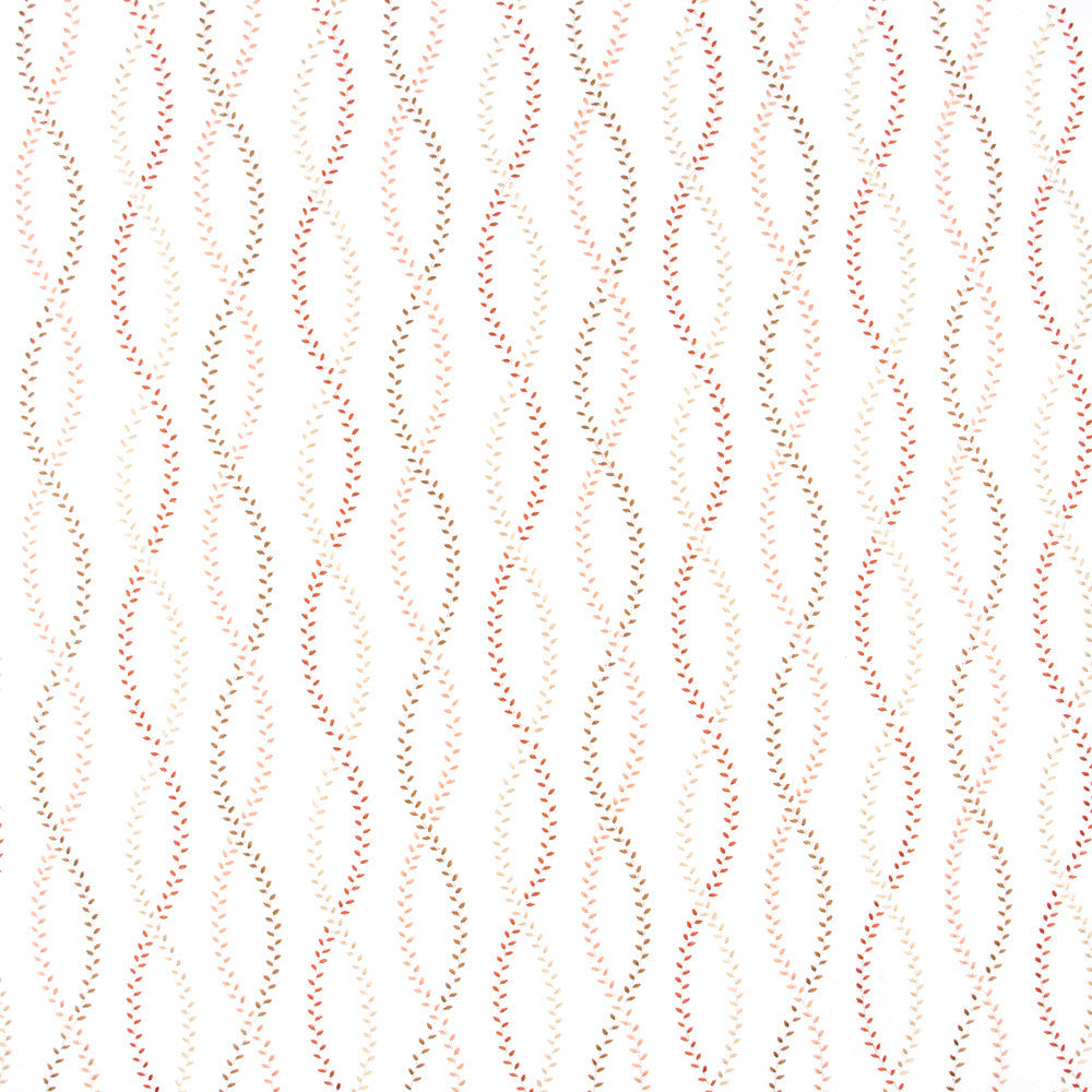 Tiny Leaves Terracota by Carole Fabric Geranium 88% Cotton, 12% Viscose India N/A Horizontal: 625 and Vertical: 13 50 - Fabric Carolina -